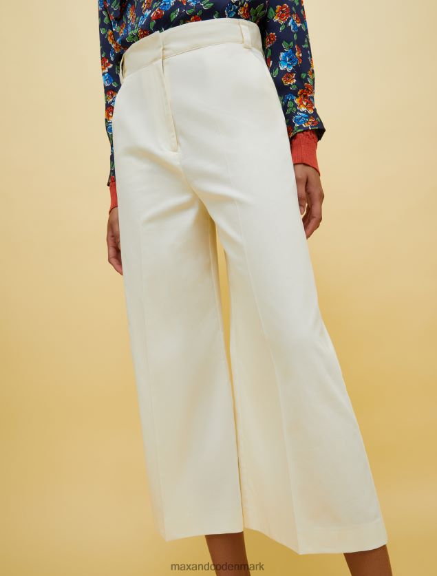 Kvinder mennesker, steder, farve brede bukser MAX&Co. hvid B2Z2T6247 beklædning
