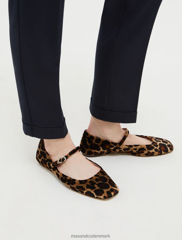 Kvinder slå-up slim-fit bukser MAX&Co. Marine blå B2Z2T6707 beklædning