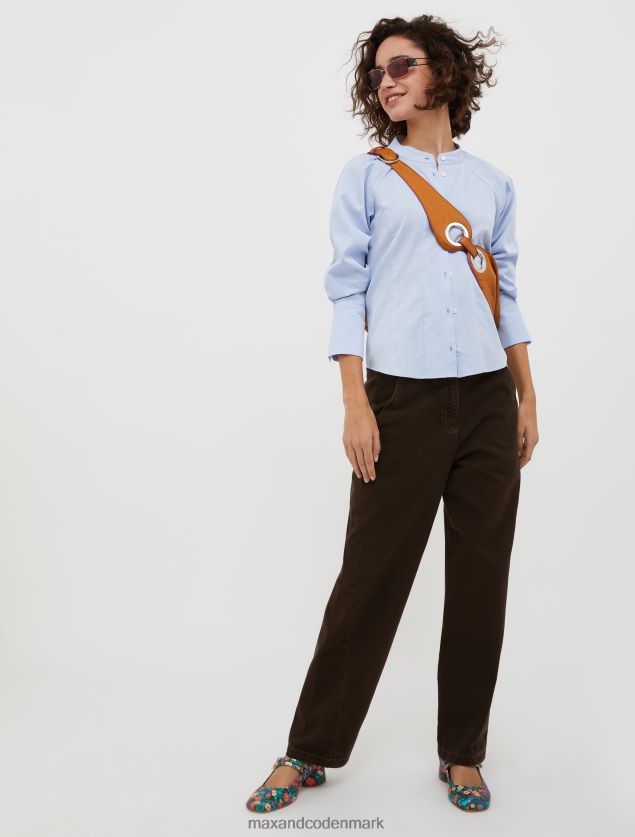 Kvinder tilspidsede bomuldsborebukser MAX&Co. mørkebrun B2Z2T6677 beklædning