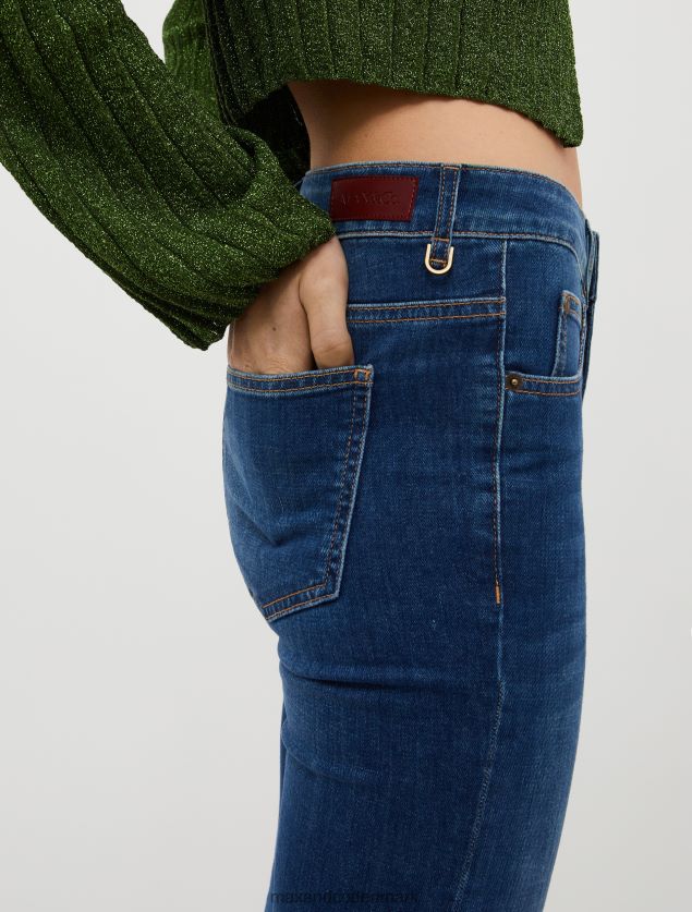 Kvinder mellemhøje bootcut-jeans MAX&Co. midnatsblå B2Z2T6720 beklædning