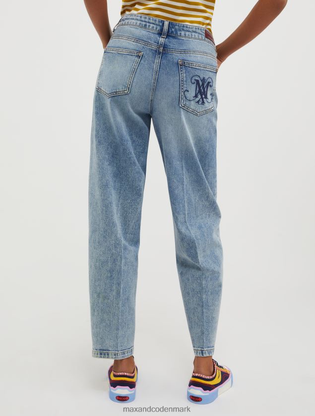 Kvinder rhinestone-udsmykkede jeans MAX&Co. midnatsblå B2Z2T6701 beklædning
