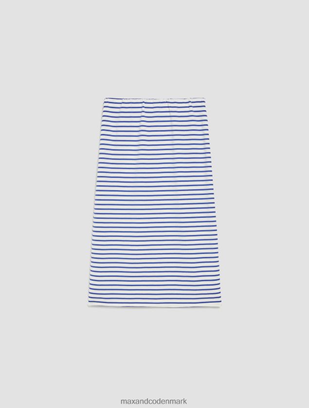 Kvinder stribet blyantskørt MAX&Co. kornblomst blå B2Z2T6779 beklædning