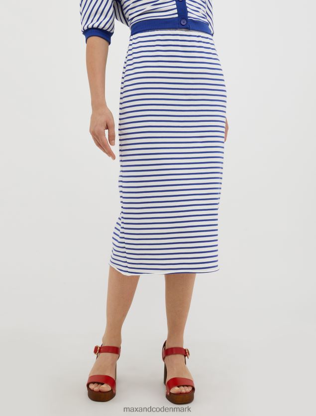 Kvinder stribet blyantskørt MAX&Co. kornblomst blå B2Z2T6779 beklædning