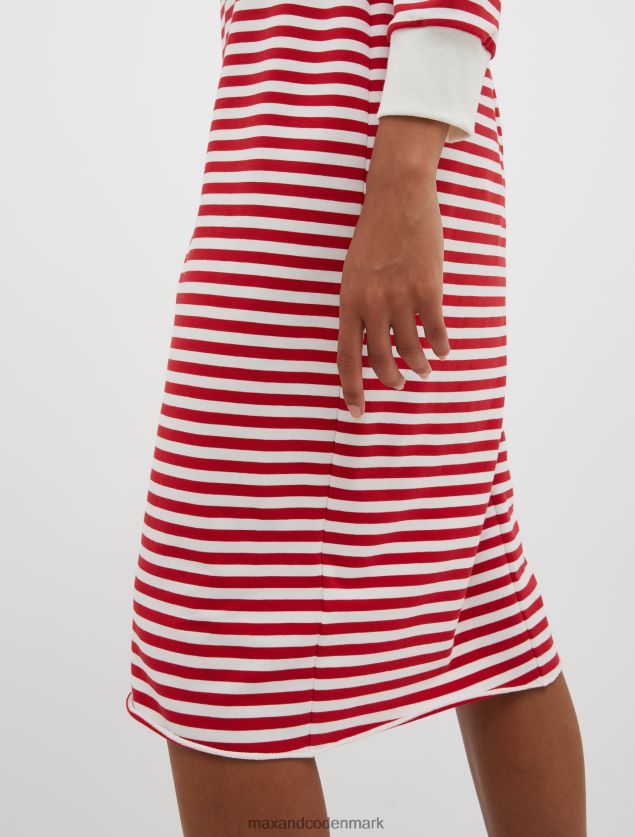 Kvinder stribet blyantskørt MAX&Co. rød B2Z2T6780 beklædning