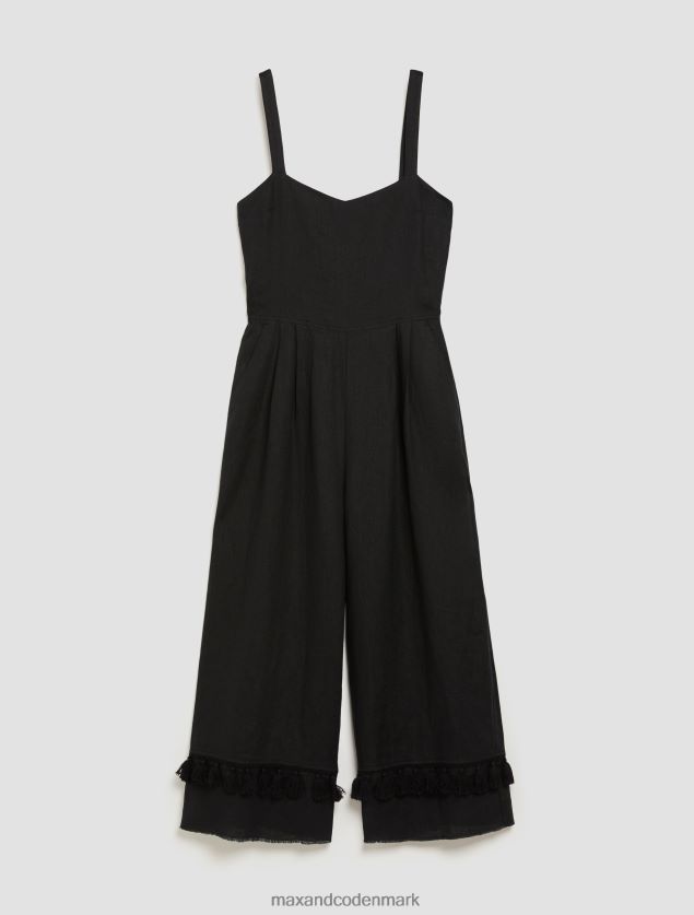Kvinder cropped linned jumpsuit MAX&Co. sort B2Z2T6164 beklædning
