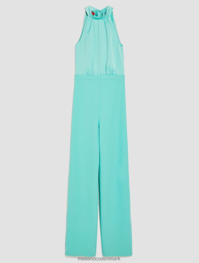 Kvinder halterneck envers-satin jumpsuit MAX&Co. pastelgrøn B2Z2T6160 beklædning