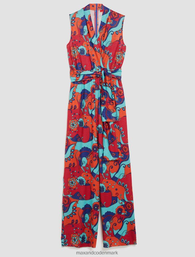 Kvinder jumpsuit i lurex-jersey MAX&Co. fuchsia mønster B2Z2T6152 beklædning