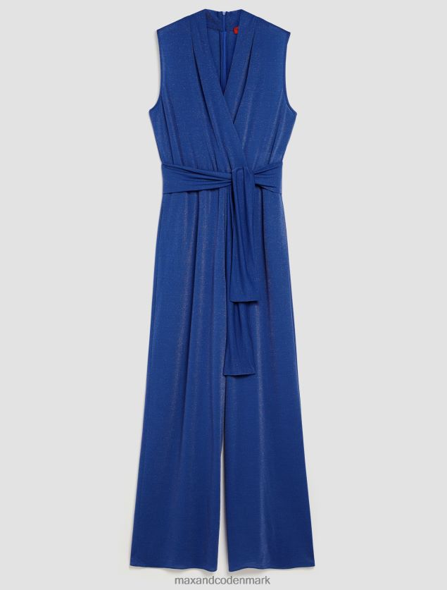 Kvinder jumpsuit i lurex-jersey MAX&Co. kornblomst blå B2Z2T6151 beklædning