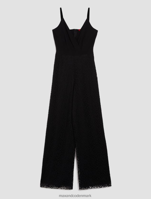 Kvinder jumpsuit med blonde stretch-jersey MAX&Co. sort B2Z2T6155 beklædning