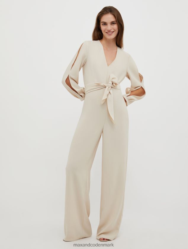 Kvinder palazzo envers-satin jumpsuit MAX&Co. beige B2Z2T6165 beklædning