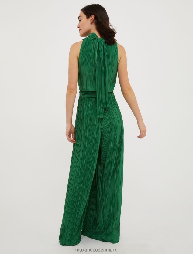Kvinder plisseret jersey jumpsuit MAX&Co. grønt mønster B2Z2T6153 beklædning