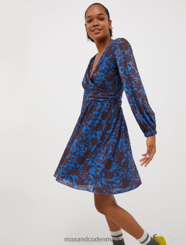 Kvinder blomstret jersey kjole MAX&Co. midnatsblå B2Z2T6113 beklædning