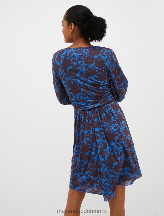 Kvinder blomstret jersey kjole MAX&Co. midnatsblå B2Z2T6113 beklædning