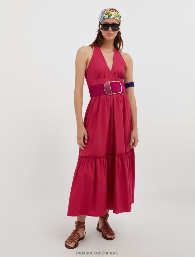 Kvinder bomuld poplin sundress MAX&Co. blomme B2Z2T661 beklædning