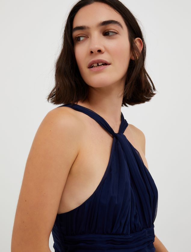 Kvinder chiffon maxi kjole MAX&Co. midnatsblå B2Z2T6138 beklædning