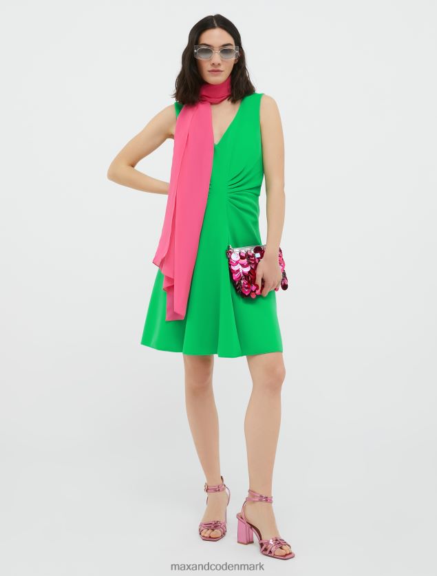 Kvinder draperet jersey-skedekjole MAX&Co. Himmelblå B2Z2T676 beklædning