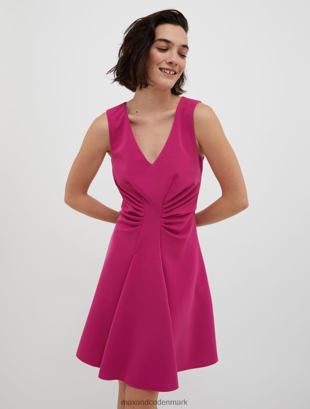 Kvinder draperet jersey-skedekjole MAX&Co. lilla B2Z2T674 beklædning