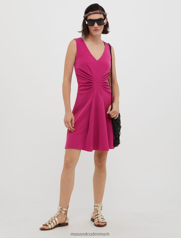 Kvinder draperet jersey-skedekjole MAX&Co. lilla B2Z2T674 beklædning