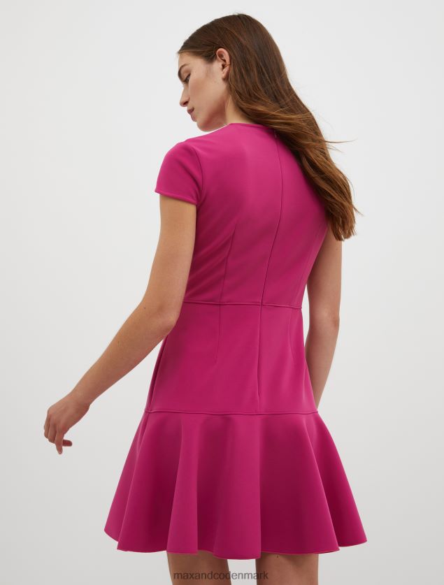 Kvinder flared teknisk-jersey kjole MAX&Co. lilla B2Z2T694 beklædning