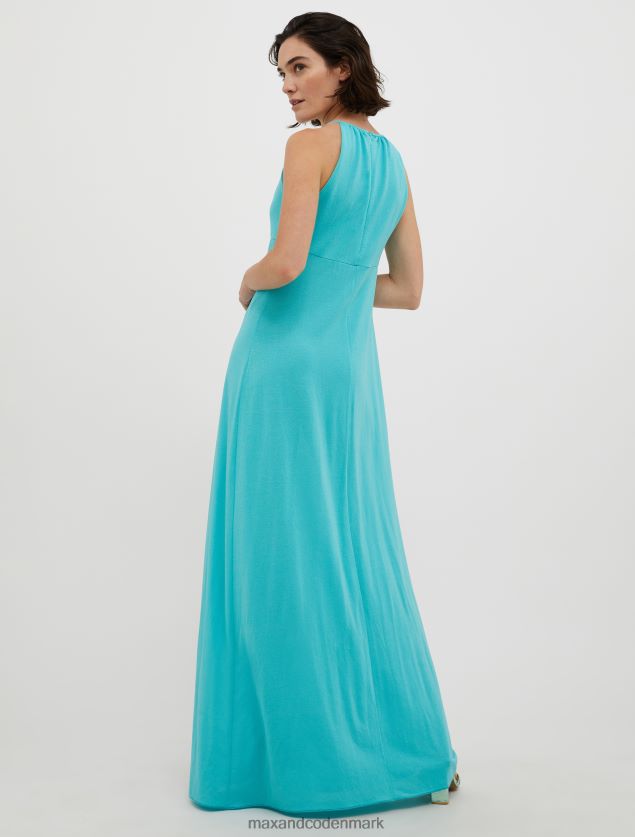 Kvinder lurex jersey maxi kjole MAX&Co. pastelgrøn B2Z2T611 beklædning