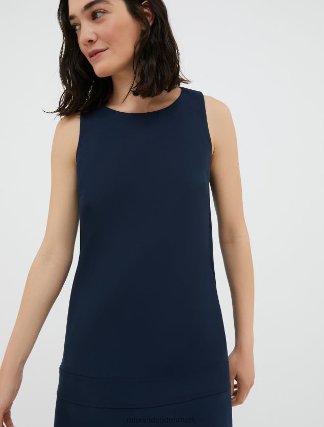 Kvinder minikjole i stræklærred MAX&Co. midnatsblå B2Z2T6140 beklædning