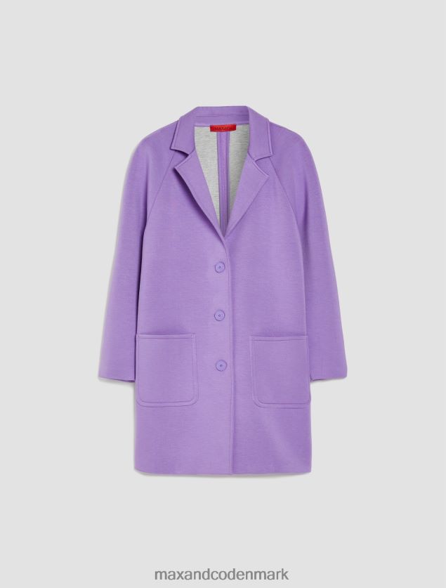 Kvinder coated-jersey frakke MAX&Co. lilla B2Z2T6828 beklædning