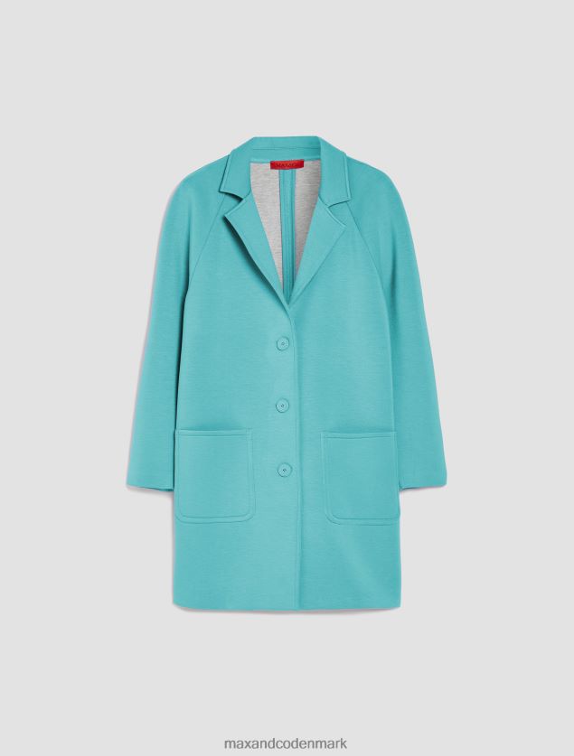 Kvinder coated-jersey frakke MAX&Co. lyseblå B2Z2T6827 beklædning
