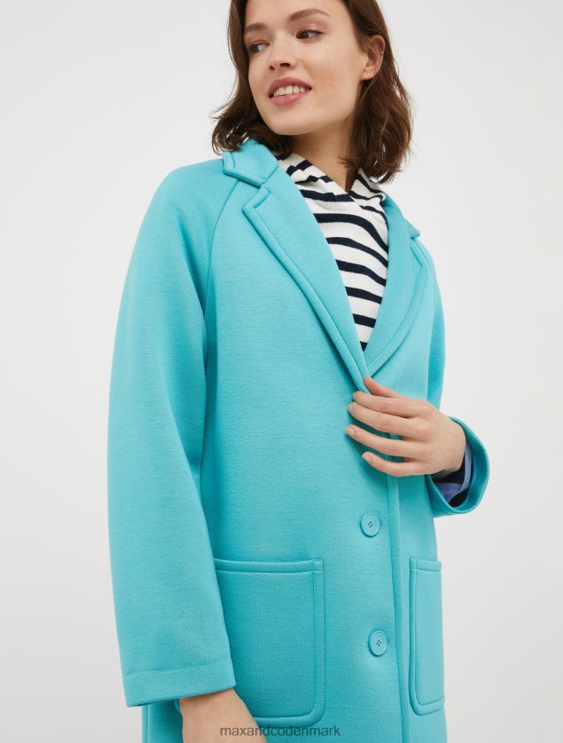 Kvinder coated-jersey frakke MAX&Co. lyseblå B2Z2T6827 beklædning