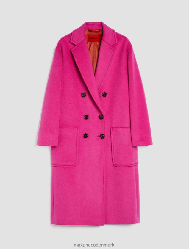Kvinder dobbeltsidet bredstoffrakke MAX&Co. fuchsia B2Z2T6875 beklædning