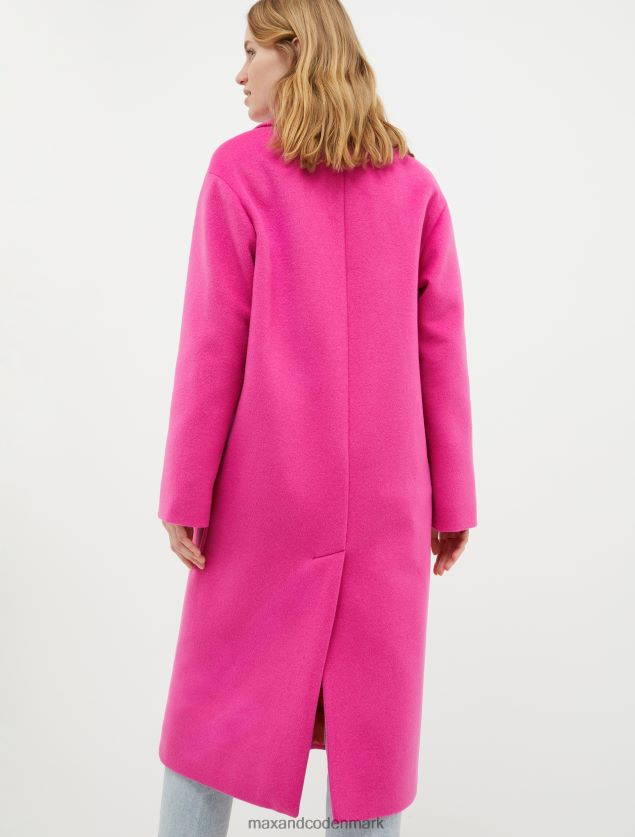 Kvinder dobbeltsidet bredstoffrakke MAX&Co. fuchsia B2Z2T6875 beklædning