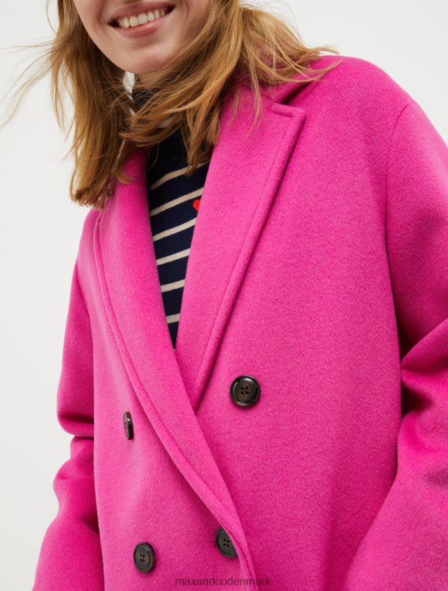 Kvinder dobbeltsidet bredstoffrakke MAX&Co. fuchsia B2Z2T6875 beklædning