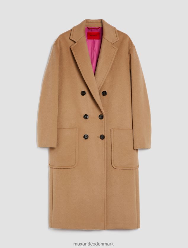 Kvinder dobbeltsidet bredstoffrakke MAX&Co. kamel B2Z2T6876 beklædning