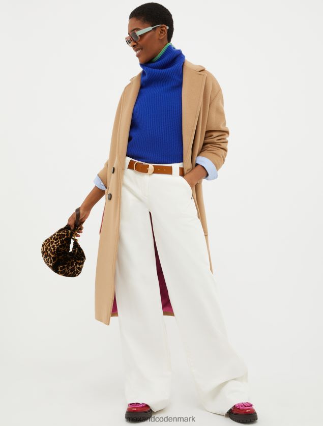 Kvinder dobbeltsidet bredstoffrakke MAX&Co. kamel B2Z2T6876 beklædning