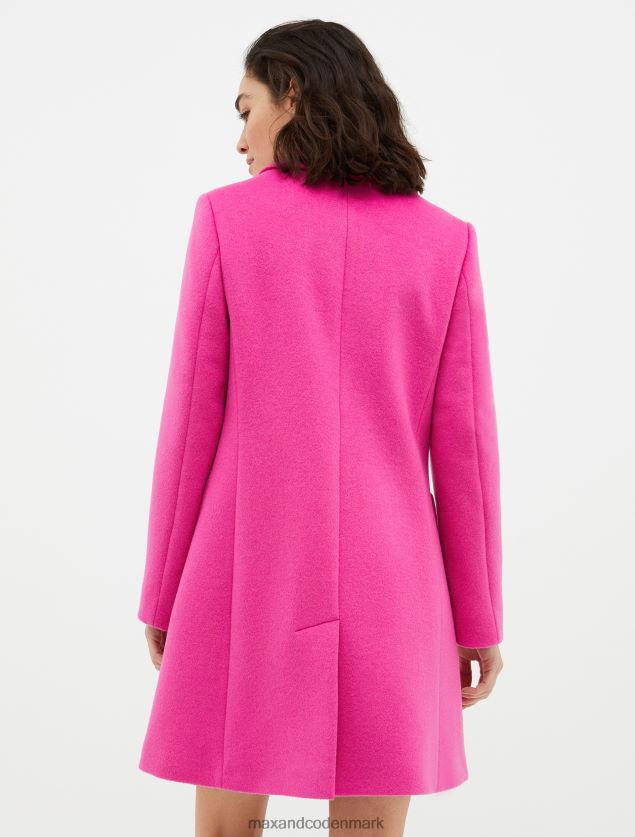 Kvinder dobbeltsidet uldblandingsfrakke MAX&Co. fuchsia B2Z2T6871 beklædning