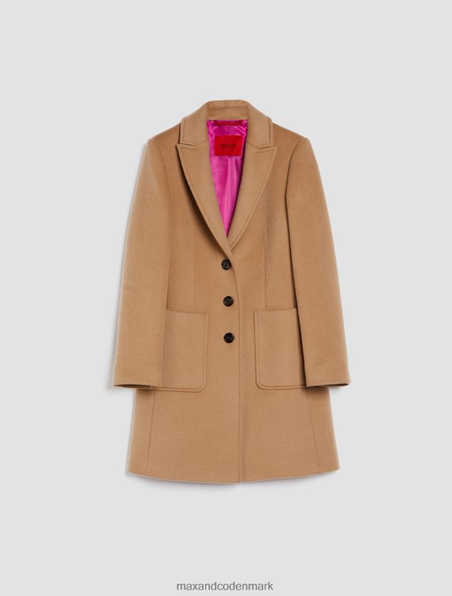 Kvinder dobbeltsidet uldblandingsfrakke MAX&Co. kamel B2Z2T6872 beklædning
