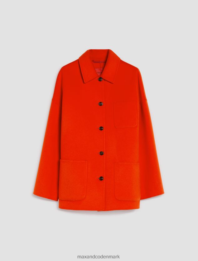 Kvinder dobbeltsidet uldblandingsfrakke MAX&Co. orange B2Z2T6868 beklædning