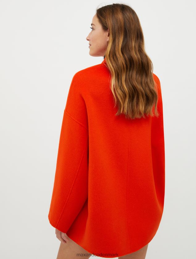 Kvinder dobbeltsidet uldblandingsfrakke MAX&Co. orange B2Z2T6868 beklædning