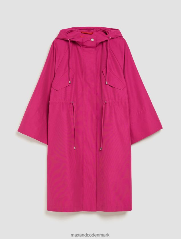 Kvinder hættejakke i bomuldsblanding MAX&Co. fuchsia B2Z2T6806 beklædning