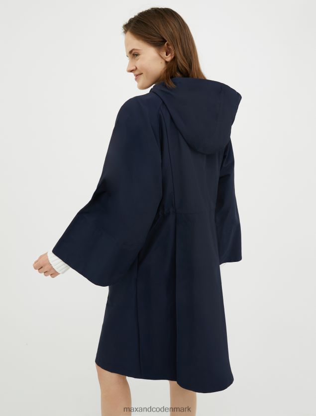 Kvinder hættejakke i bomuldsblanding MAX&Co. midnatsblå B2Z2T6808 beklædning