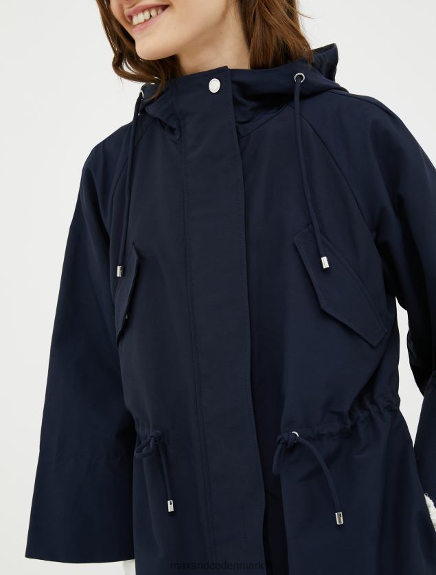 Kvinder hættejakke i bomuldsblanding MAX&Co. midnatsblå B2Z2T6808 beklædning