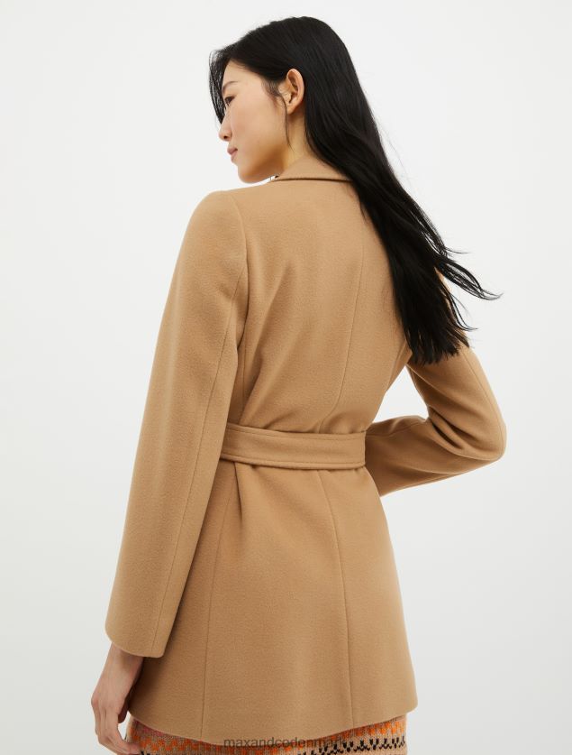 Kvinder kortløbet uldfrakke MAX&Co. kamel B2Z2T6845 beklædning