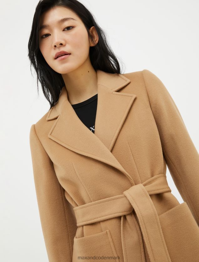 Kvinder kortløbet uldfrakke MAX&Co. kamel B2Z2T6845 beklædning