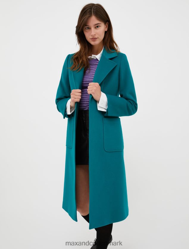 Kvinder løbsk uldfiltfrakke MAX&Co. Smaragd grøn B2Z2T6856 beklædning