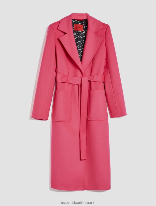 Kvinder løbsk uldfrakke MAX&Co. fuchsia B2Z2T6857 beklædning