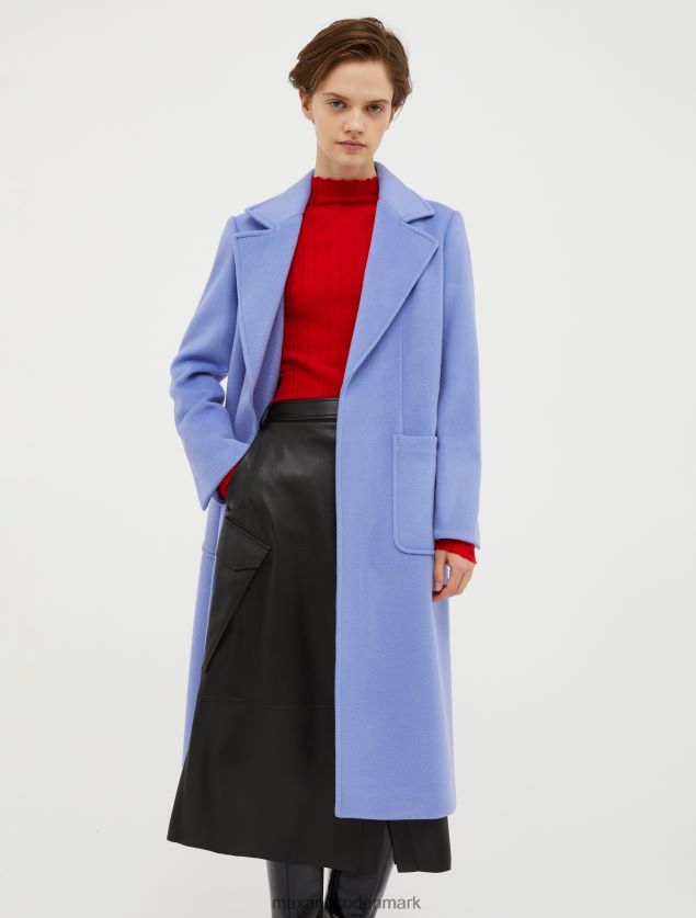 Kvinder løbsk uldfrakke MAX&Co. kina blå B2Z2T6859 beklædning