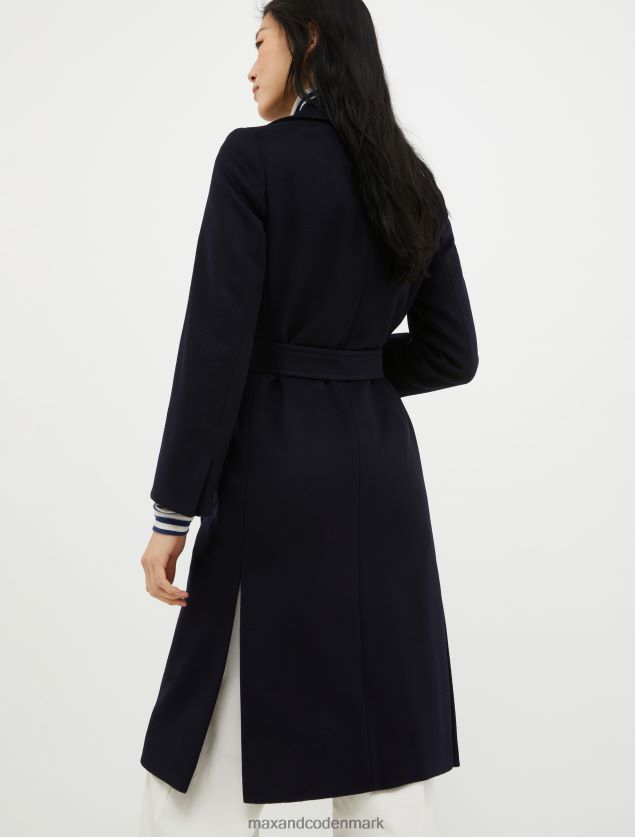 Kvinder løbsk uldfrakke MAX&Co. midnatsblå B2Z2T6842 beklædning
