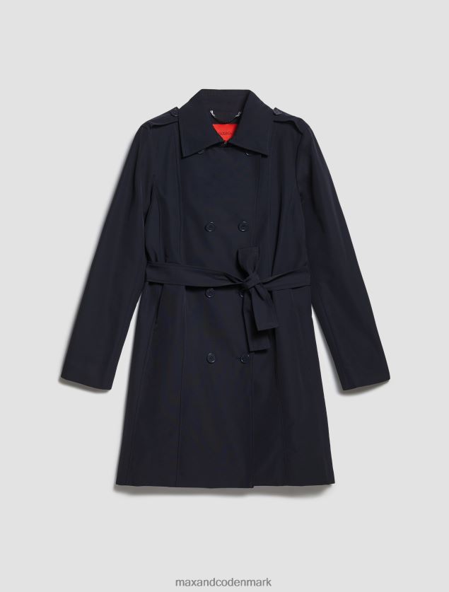 Kvinder teknisk-bomuld trenchcoat MAX&Co. midnatsblå B2Z2T6819 beklædning