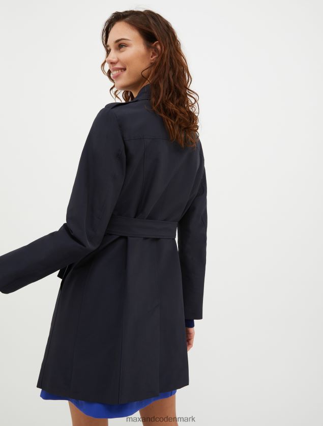 Kvinder teknisk-bomuld trenchcoat MAX&Co. midnatsblå B2Z2T6819 beklædning