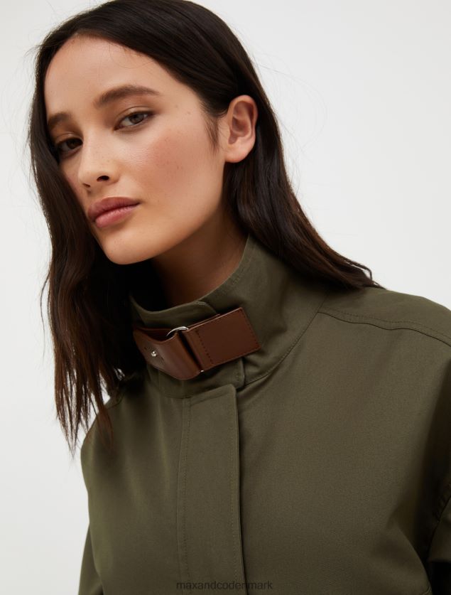 Kvinder teknisk-gabardine blouson MAX&Co. kakigrøn B2Z2T6810 beklædning
