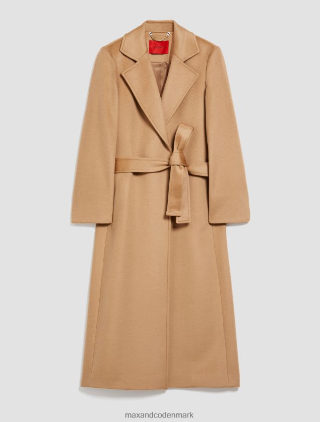 Kvinder uldfrakke med bælte MAX&Co. kamel B2Z2T6838 beklædning